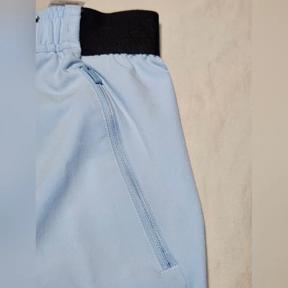 Adidas CLIMACOOL Mens Sky Blue 5" Inseam Training Shorts In Size Large (L5) - Picture 5 of 15